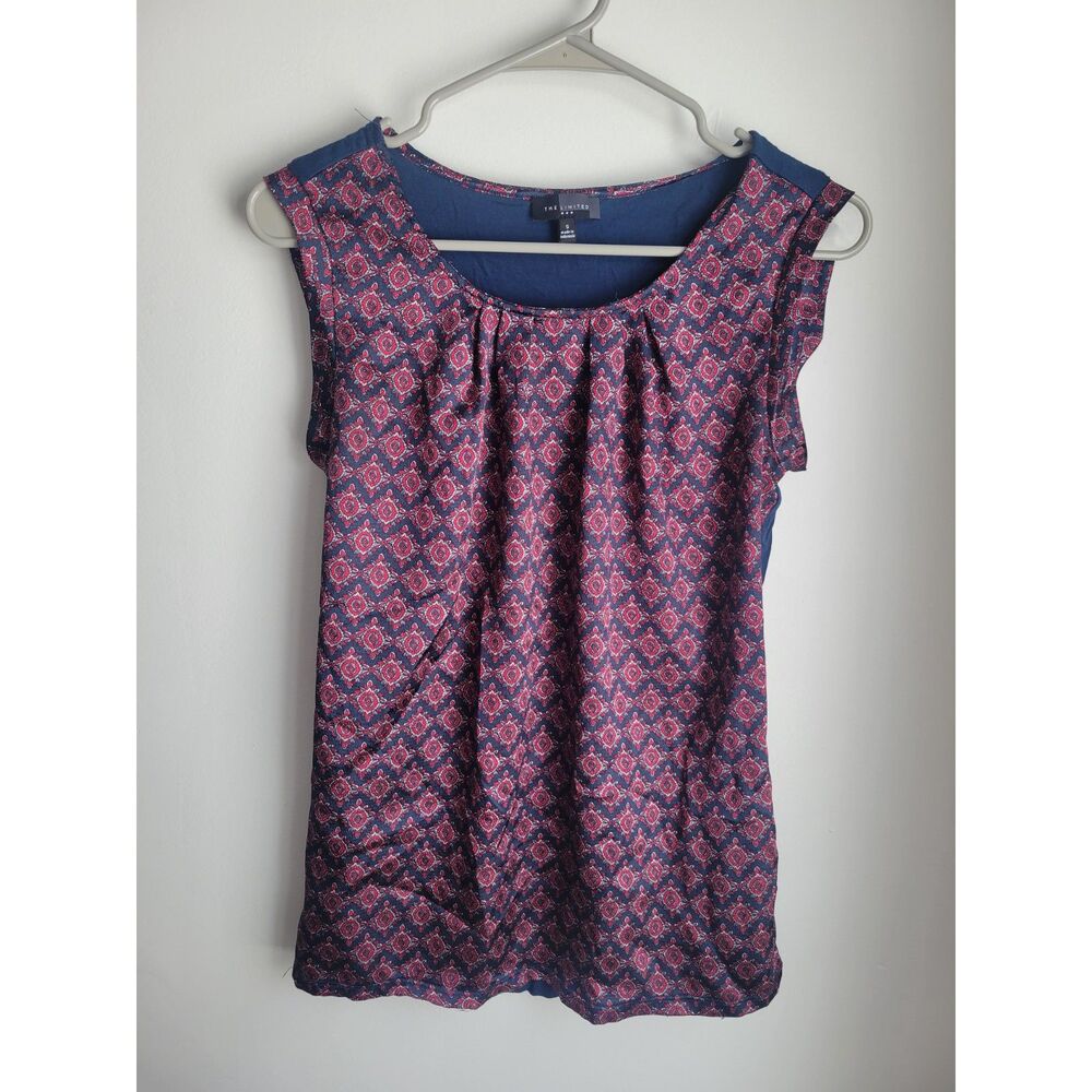 The Limited Red and Blue Sleeveless Top Size Small Womens